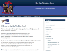 Tablet Screenshot of bigskyschutzhund.com
